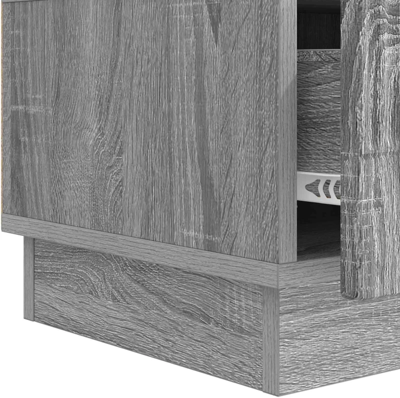 vidaXL Ντουλάπι TV Γκρι Sonoma 147 x 34,5 x 27 εκ Επεξεργασμένο Ξύλο