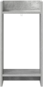vidaXL Βάση φυτών με ράφι Σκυρόχρωμο Γκρι 30 x 30 x 60 cm