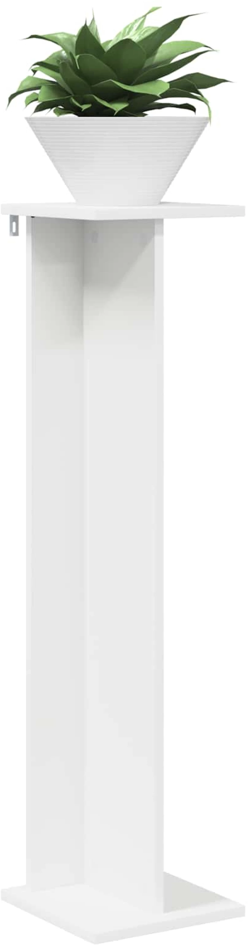 vidaXL Βάση φυτών Λευκός 25 x 25,5 x 100,5 εκ.