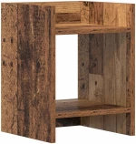 vidaXL Βάση φυτών με ράφι 2 pcs Παλιό ξύλο 30 x 30 x 40 cm