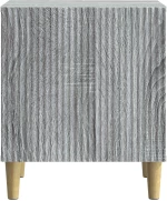 vidaXL Κομοδίνο Γκρι Sonoma 43 x 34,5 x 50 εκ Επεξεργασμένο Ξύλο