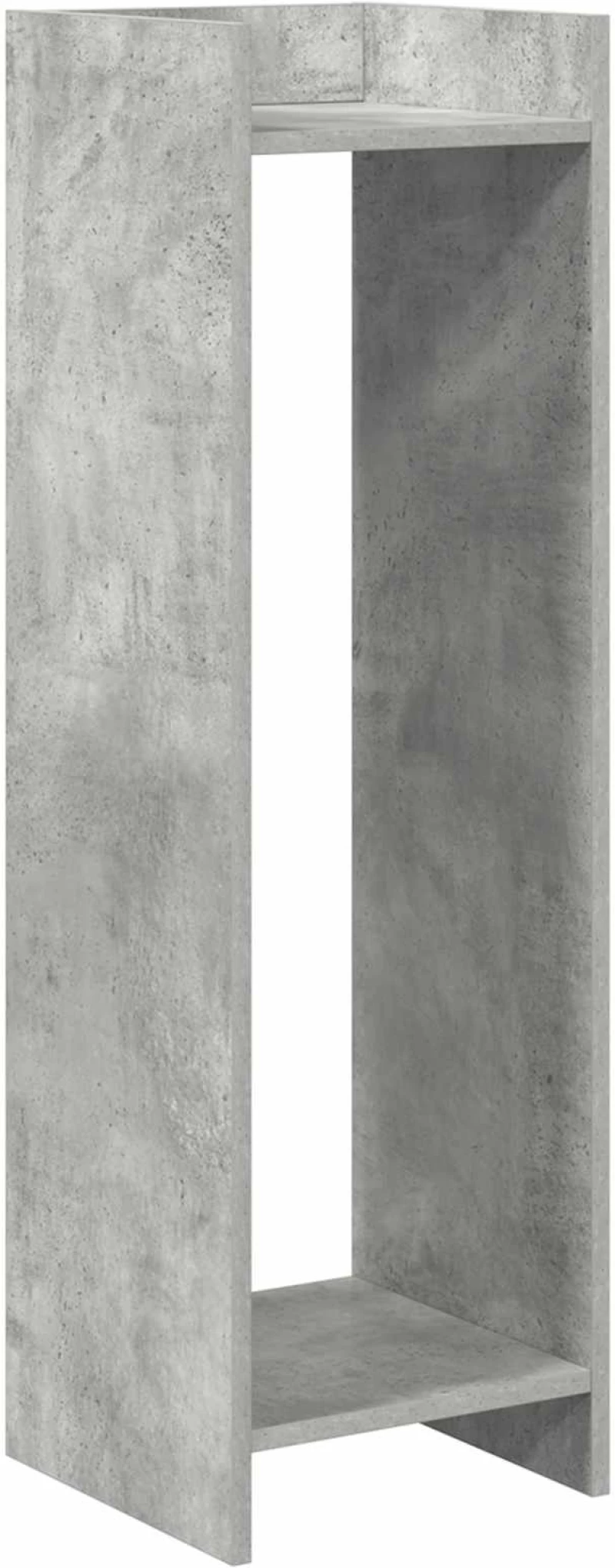 vidaXL Βάση φυτών με ράφι 2 pcs Σκυρόχρωμο Γκρι 30 x 30 x 100 εκ