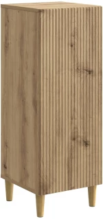 vidaXL Πλαϊνό γραφείο Artisan Δρυς 33 x 34,5 x 90 εκ
