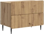 vidaXL Κομοδίνο Artisan Δρυς 62 x 34,5 x 49,5 εκ. Επεξεργασμένο Ξύλο