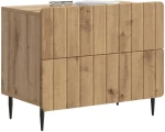 vidaXL Κομοδίνο Artisan Δρυς 62 x 34,5 x 49,5 εκ. Επεξεργασμένο Ξύλο