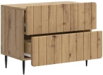 vidaXL Κομοδίνο Artisan Δρυς 62 x 34,5 x 49,5 εκ. Επεξεργασμένο Ξύλο