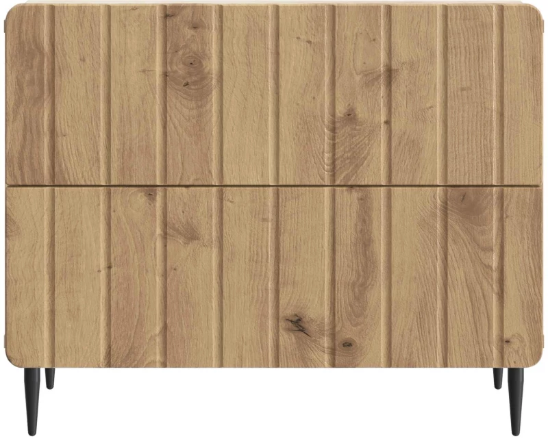 vidaXL Κομοδίνο Artisan Δρυς 62 x 34,5 x 49,5 εκ. Επεξεργασμένο Ξύλο