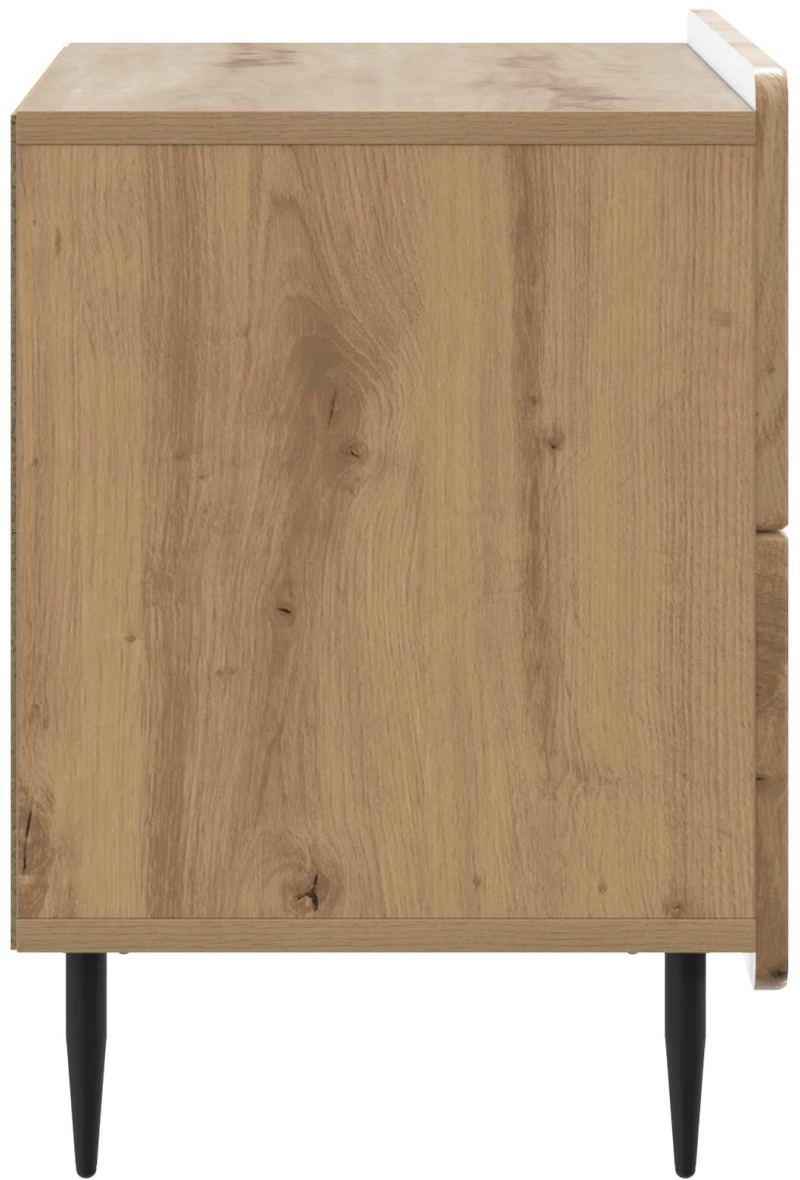 vidaXL Κομοδίνο Artisan Δρυς 62 x 34,5 x 49,5 εκ. Επεξεργασμένο Ξύλο