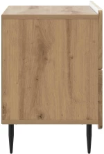 vidaXL Κομοδίνο Artisan Δρυς 62 x 34,5 x 49,5 εκ. Επεξεργασμένο Ξύλο