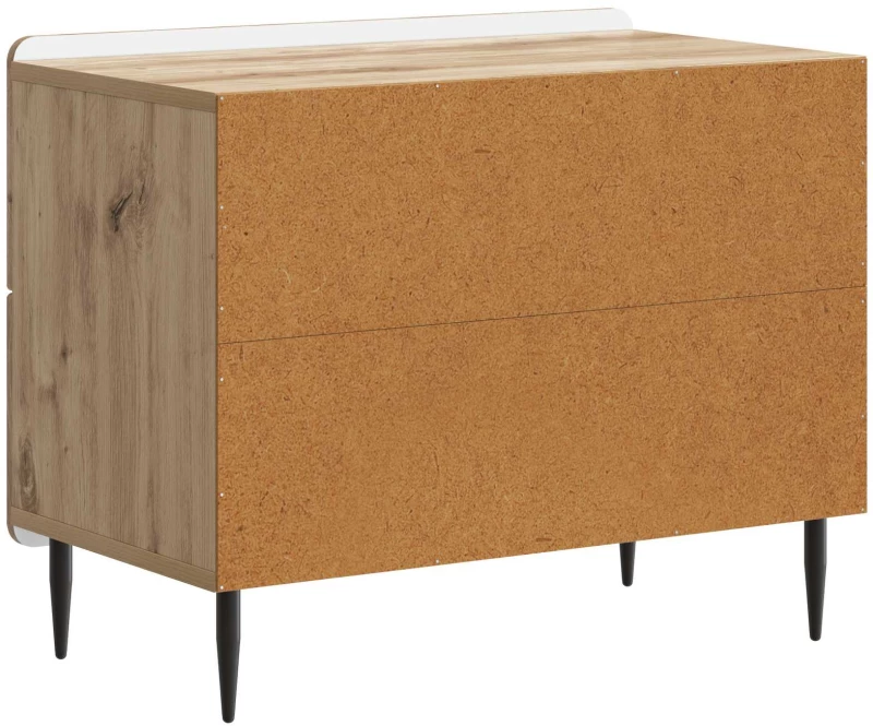 vidaXL Κομοδίνο Artisan Δρυς 62 x 34,5 x 49,5 εκ. Επεξεργασμένο Ξύλο