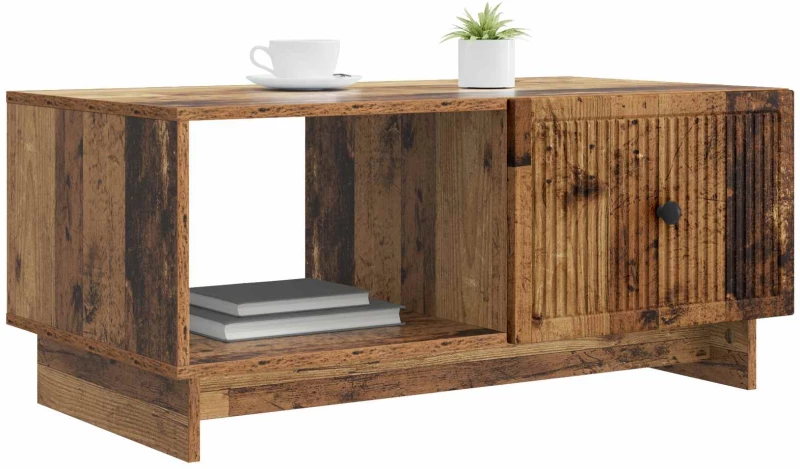 vidaXL Τραπεζάκι σαλονιού Παλαιωμένο ξύλο 90 x 50 x 40 cm