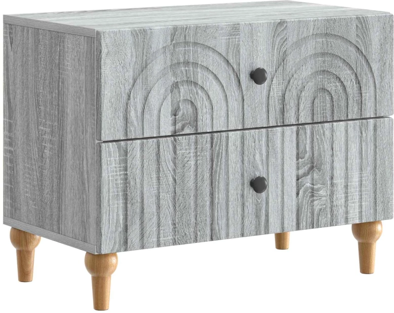 vidaXL Κομοδίνο Γκρι Sonoma 62 x 34,5 x 48 εκ Επεξεργασμένο Ξύλο