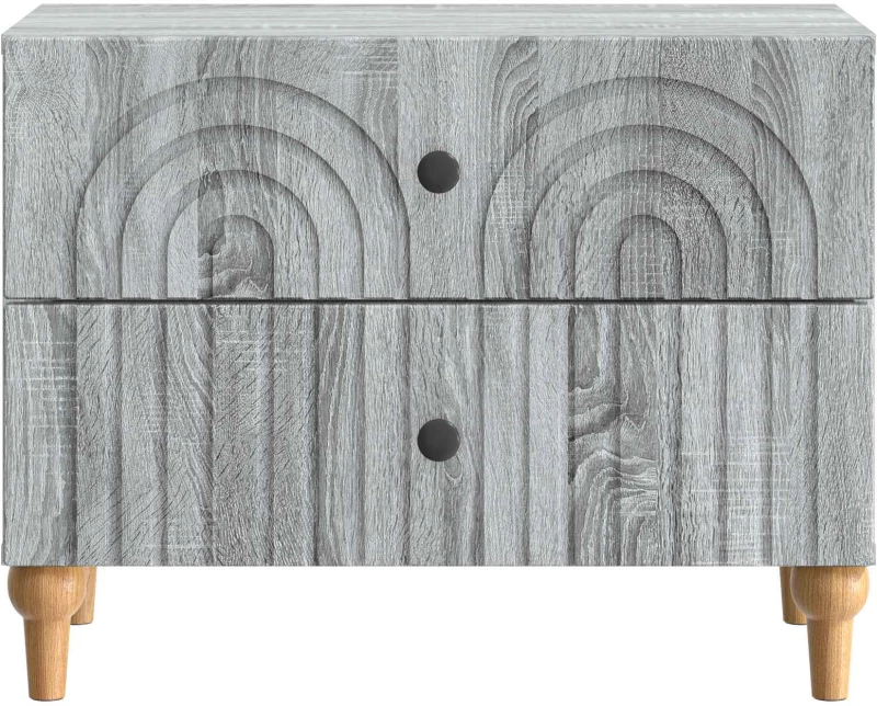 vidaXL Κομοδίνο Γκρι Sonoma 62 x 34,5 x 48 εκ Επεξεργασμένο Ξύλο