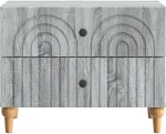 vidaXL Κομοδίνο Γκρι Sonoma 62 x 34,5 x 48 εκ Επεξεργασμένο Ξύλο