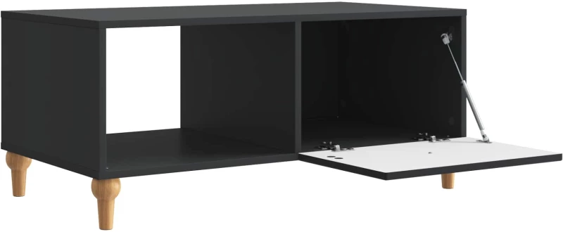 vidaXL Τραπεζάκι σαλονιού Μαύρο 90 x 50 x 40 cm Επεξεργασμένο Ξύλο