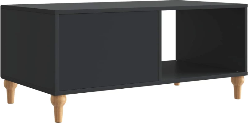vidaXL Τραπεζάκι σαλονιού Μαύρο 90 x 50 x 40 cm Επεξεργασμένο Ξύλο