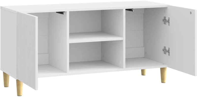 vidaXL Ντουλάπι TV Γυαλιστερό Λευκό 102 x 34,5 x 50 εκ.