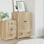 vidaXL Πλαϊνό γραφείο Δρύς Sonoma 66 x 34,5 x 95 εκ.