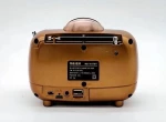 Επαναφορτιζόμενο ραδιόφωνο Retro - MD-1017BT - 410171 - Gold