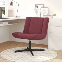 vidaXL Περιστρεφόμενη καρέκλα Κόκκινο 63 x 75 x 76 εκ ύφασμα