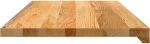 vidaXL Περβάζια παραθύρων 2 τεμ. Αν. Καφέ 80x40x2 εκ. Μασίφ Ξύλο Δρυός