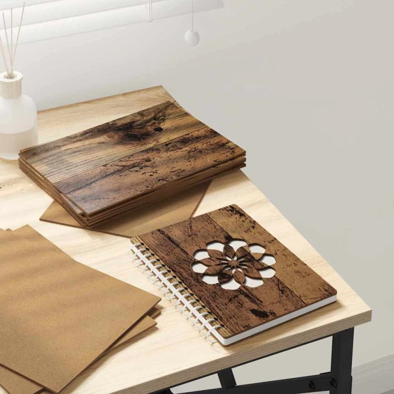 vidaXL Διακοσμητικά Πάνελ 50 pcs Παλιό ξύλο 15 x 21 x 0.27 εκ.