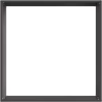 vidaXL Περίγραμμα γκαζόν 6 pcs Μαύρο 50 x 50 x 13 εκ Ατσάλι