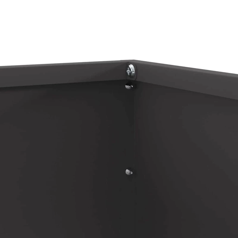 vidaXL Περίγραμμα γκαζόν 6 pcs Μαύρο 50 x 50 x 13 εκ Ατσάλι