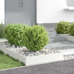 vidaXL Περίγραμμα γκαζόν 6 pcs Λευκό 60 x 60 x 13 εκ Ατσάλι
