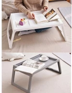 Τραπεζάκι πτυσσόμενο Nextdeco γκρι 55x35x25εκ.