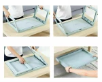 Τραπεζάκι πτυσσόμενο Nextdeco γκρι 55x35x25εκ.