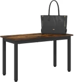 vidaXL παγκάκι Καπνιστό Δρύς 80 x 35 x 45 cm Επεξεργασμένο ξύλο