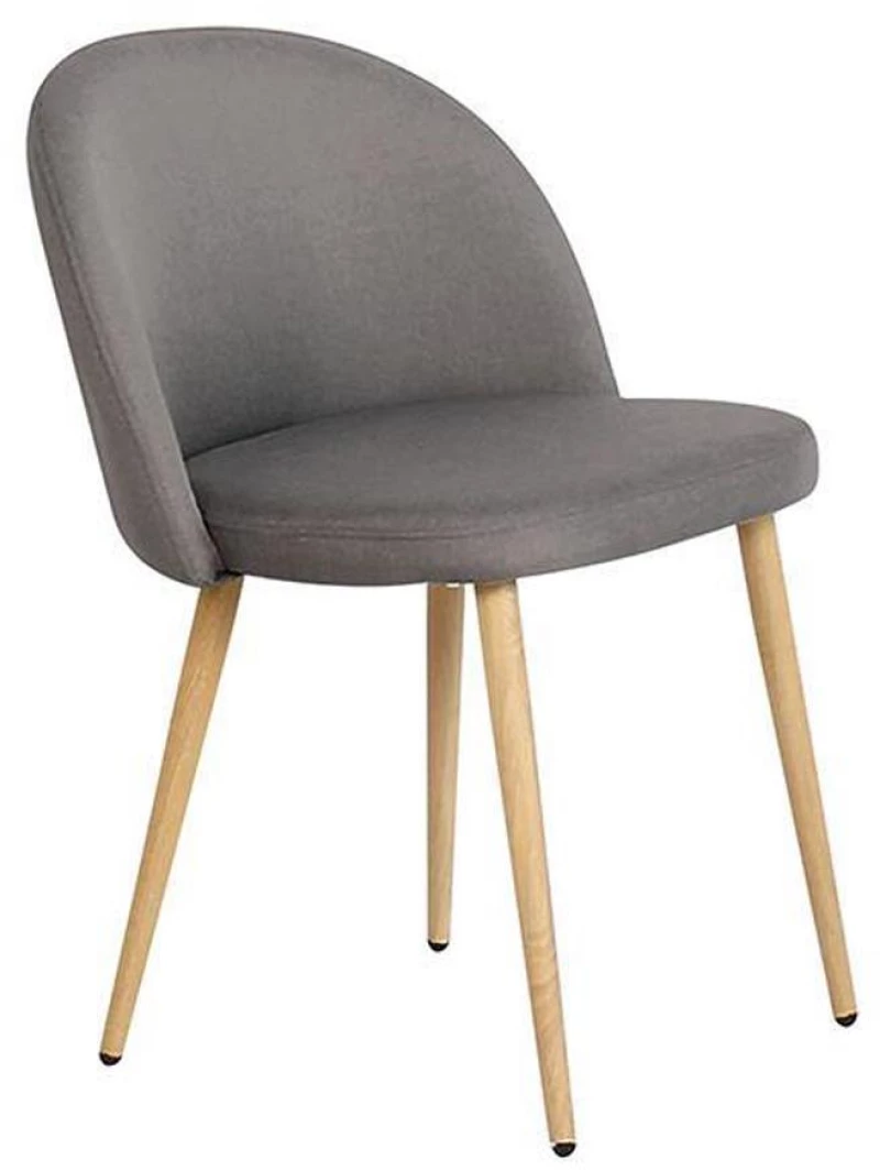 Καρέκλα μεταλλική Next Deco Bella γκρι ύφασμα Υ77x54x56εκ.