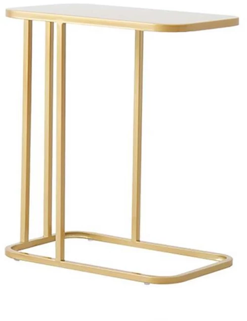 Τραπεζάκι μεταλλικό Nextdeco κίτρινο Υ55x45x25εκ.