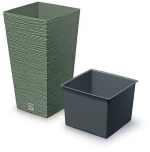 Γλάστρα - κασπώ FURU πράσινο Y75,5x39,5x39,5εκ.