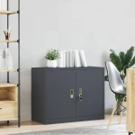 vidaXL Ντουλάπι αποθήκευσης Ανθρακί 90 x 40 x 70 cm Ατσάλι
