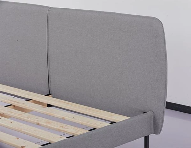 Κρεβάτι διπλό Nextdeco Jakarta khaki 160x200xY61εκ.