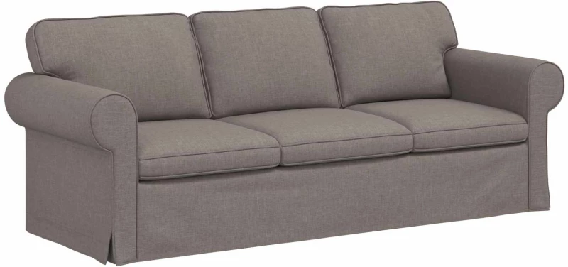 vidaXL Καναπές Taupe 215 x 82 x 80 εκ ύφασμα