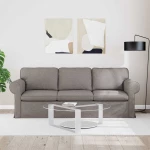 vidaXL Καναπές Taupe 215 x 82 x 80 εκ ύφασμα