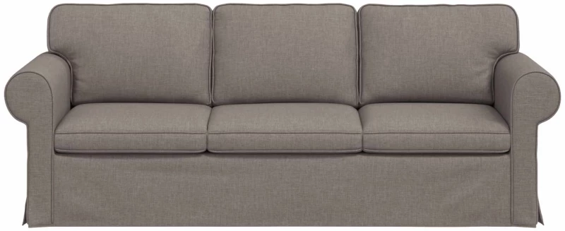 vidaXL Καναπές Taupe 215 x 82 x 80 εκ ύφασμα