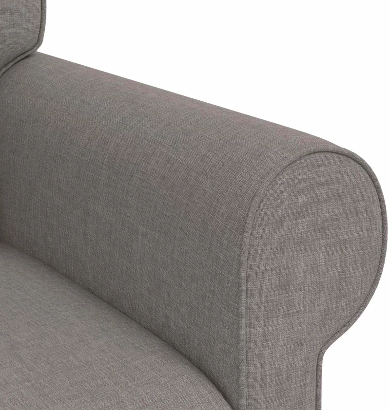 vidaXL Καναπές Taupe 215 x 82 x 80 εκ ύφασμα