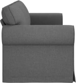 vidaXL Καναπές Σκούρο Γκρι 245 x 82 x 80 εκ ύφασμα