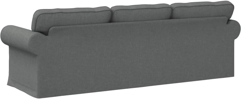 vidaXL Καναπές Σκούρο Γκρι 245 x 82 x 80 εκ ύφασμα