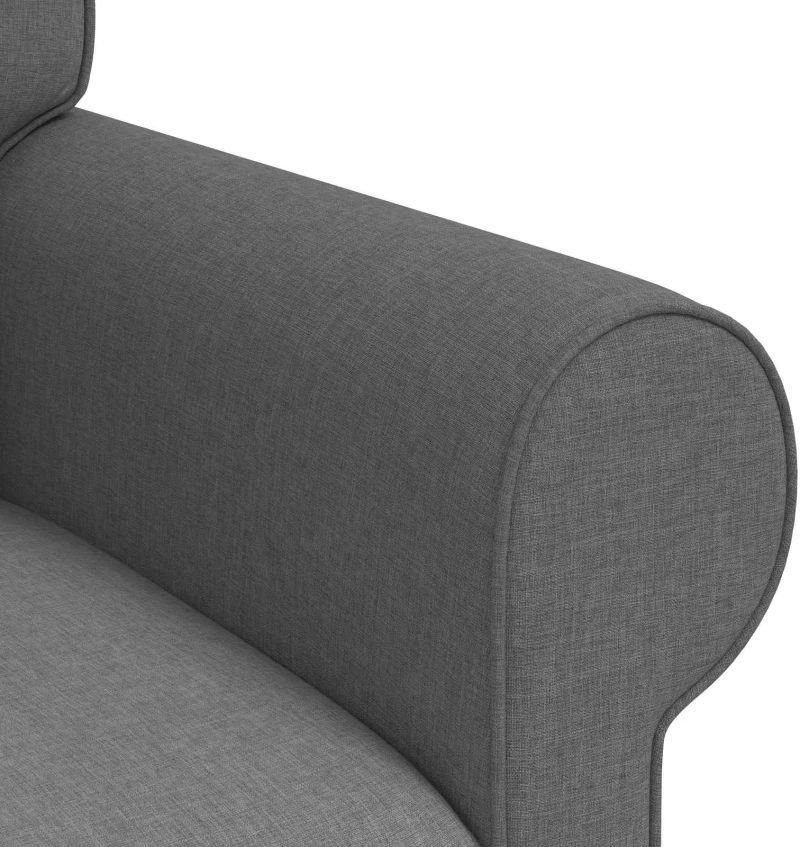 vidaXL Καναπές Σκούρο Γκρι 245 x 82 x 80 εκ ύφασμα