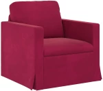 vidaXL Σετ Καναπέ 2 pcs Κόκκινο 158 x 78 x 80 εκ Βελούδο