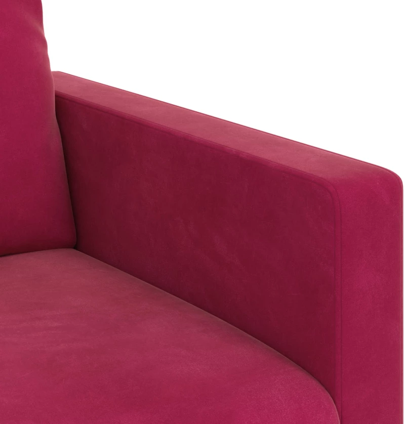 vidaXL Σετ Καναπέ 2 pcs Κόκκινο 158 x 78 x 80 εκ Βελούδο
