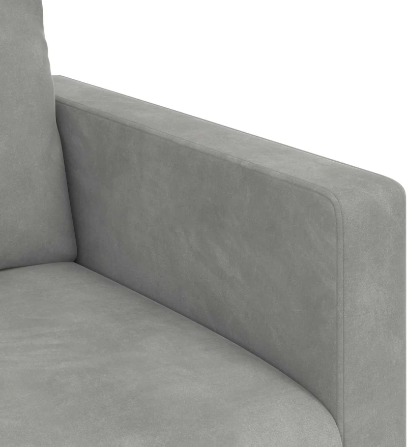 vidaXL Καναπές Ανοιχτό γκρι 228 x 78 x 80 εκ Βελούδο