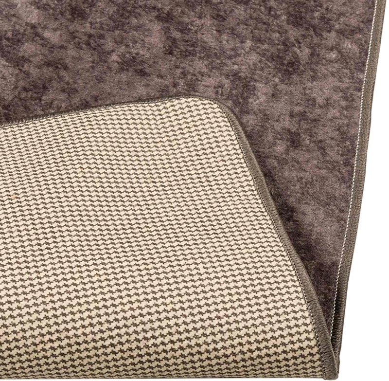vidaXL Χαλί Runner MARSA Γκρι 80 x 100 cm Πολυέστερ και PVC