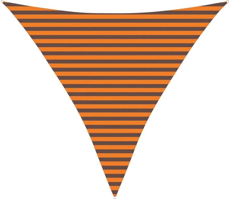 vidaXL Πανί σκιάς Πορτοκαλί και Καφέ 3,6 x 3,6 x 3,6 m