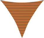 vidaXL Πανί σκιάς Πορτοκαλί και Καφέ 3,6 x 3,6 x 3,6 m